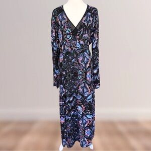 Express Paisley Boho Maxi Dress